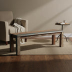 Handmade 50 Old Reclaimed Wood Bench (India) - 50 x 16 x 18