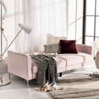 Lit futon pliable contemporain en velours