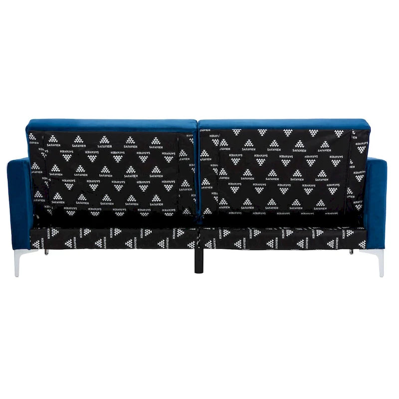 Lit futon pliable contemporain en velours