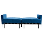 Lit futon pliable contemporain en velours