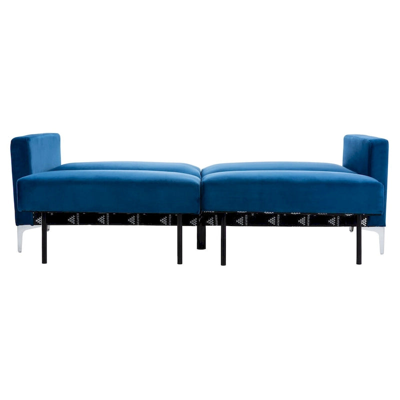 Lit futon pliable contemporain en velours