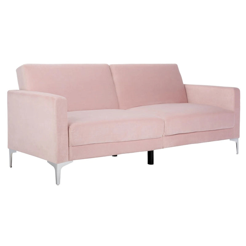 Lit futon pliable contemporain en velours