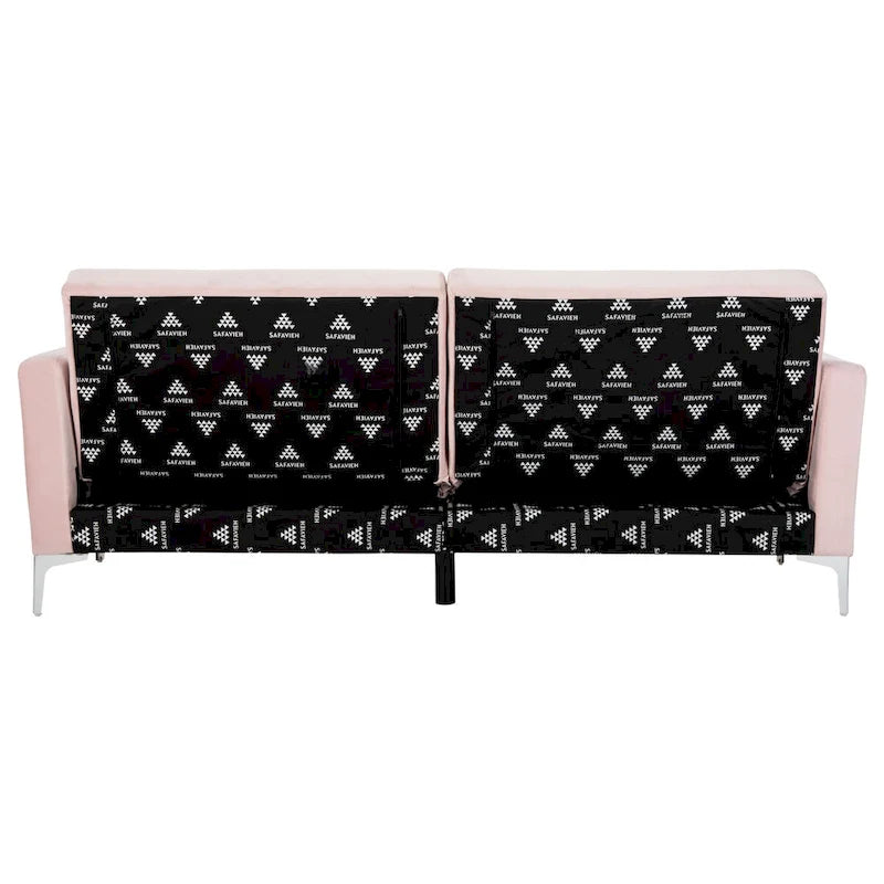 Lit futon pliable contemporain en velours