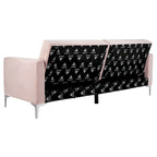 Lit futon pliable contemporain en velours
