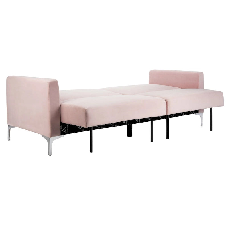 Lit futon pliable contemporain en velours