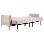 Lit futon pliable contemporain en velours