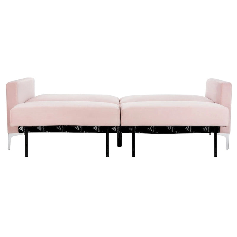 Lit futon pliable contemporain en velours