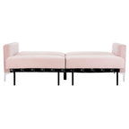 Lit futon pliable contemporain en velours