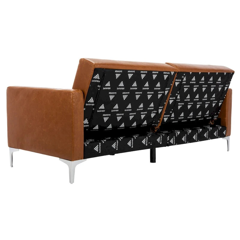 Lit futon pliable contemporain en velours