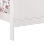 Lit King Size Luge Design Transitionnel, Blanc