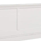 Lit King Size Luge Design Transitionnel, Blanc