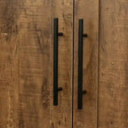 Grande armoire et meuble de rangement avec 2 portes et 3 étagères pour séparer 4 espaces de rangement 75L x 40P x 180H cm