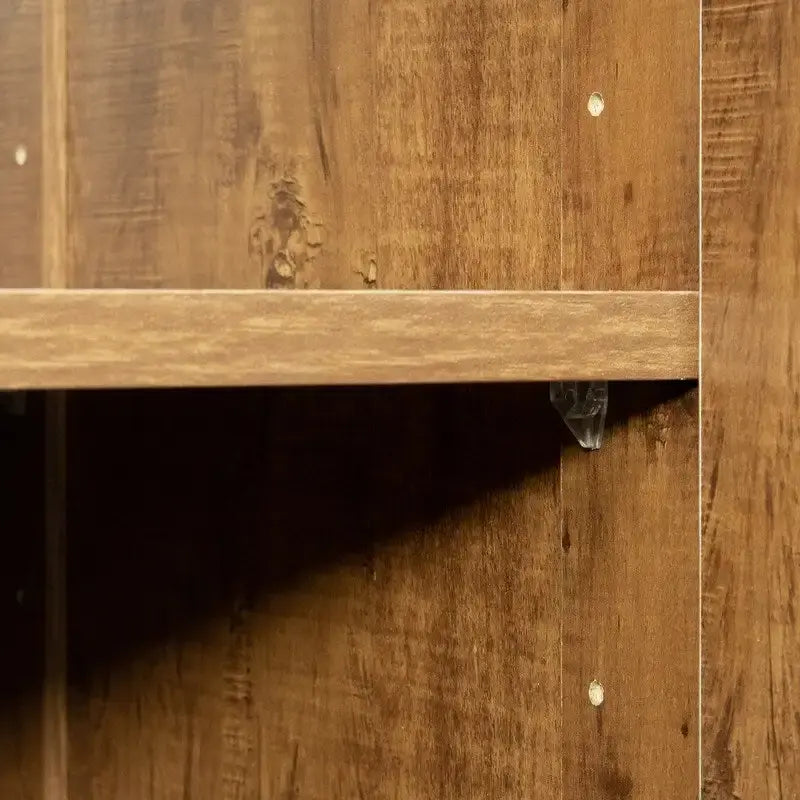 Grande armoire et meuble de rangement avec 2 portes et 3 étagères pour séparer 4 espaces de rangement 75L x 40P x 180H cm