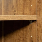 Grande armoire et meuble de rangement avec 2 portes et 3 étagères pour séparer 4 espaces de rangement 75L x 40P x 180H cm