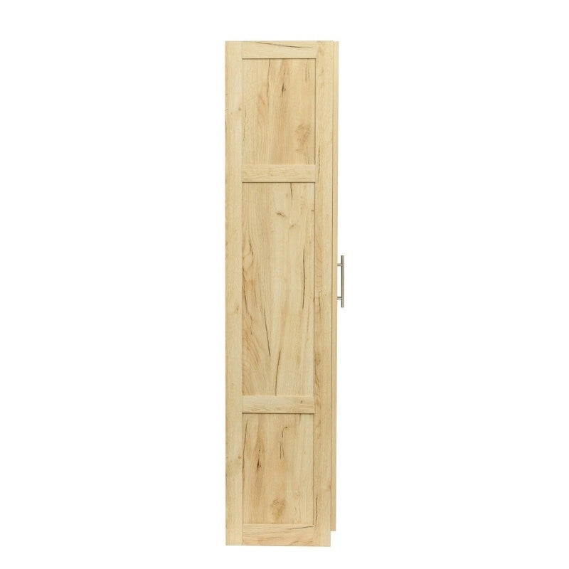Grande armoire et meuble de rangement avec 2 portes et 3 étagères pour séparer 4 espaces de rangement 75L x 40P x 180H cm