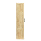Grande armoire et meuble de rangement avec 2 portes et 3 étagères pour séparer 4 espaces de rangement 75L x 40P x 180H cm