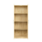 Grande armoire et meuble de rangement avec 2 portes et 3 étagères pour séparer 4 espaces de rangement 75L x 40P x 180H cm