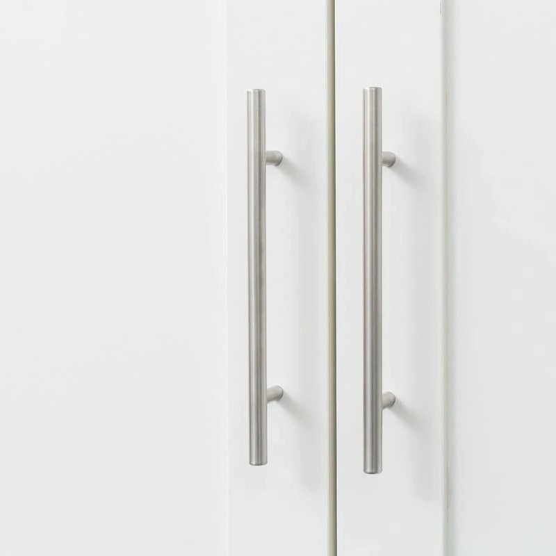 Grande armoire et meuble de rangement avec 2 portes et 3 étagères pour séparer 4 espaces de rangement 75L x 40P x 180H cm