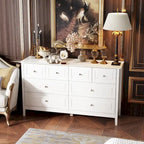 Commode de chambre avec accents argentés – Organisateur élégant et spacieux