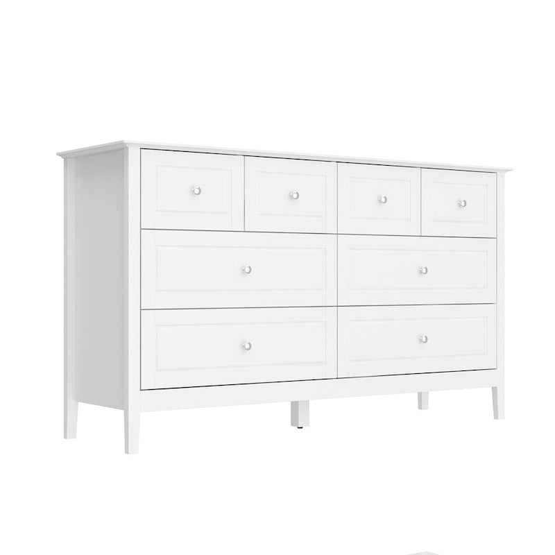 Commode de chambre avec accents argentés – Organisateur élégant et spacieux