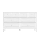 Commode de chambre avec accents argentés – Organisateur élégant et spacieux