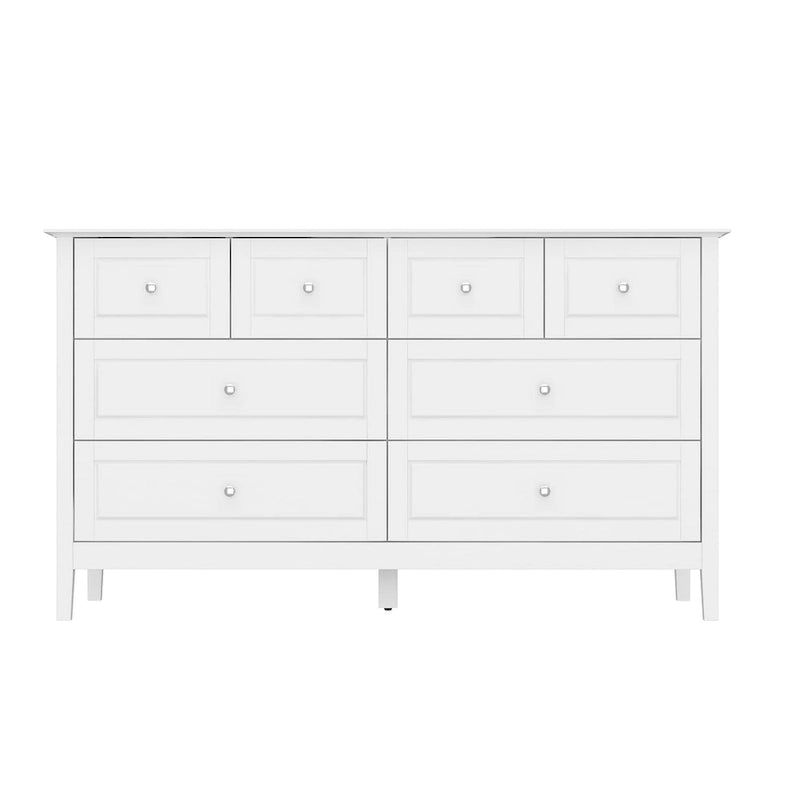 Commode de chambre avec accents argentés – Organisateur élégant et spacieux