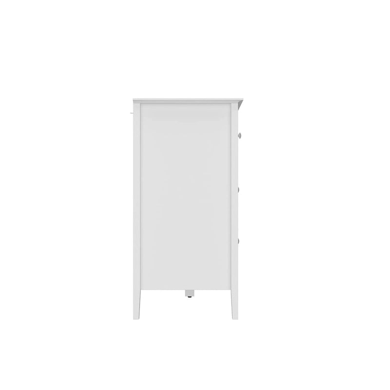Commode de chambre avec accents argentés – Organisateur élégant et spacieux
