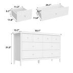 Commode de chambre avec accents argentés – Organisateur élégant et spacieux