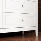Commode de chambre avec accents argentés – Organisateur élégant et spacieux