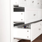 Commode de chambre avec accents argentés – Organisateur élégant et spacieux