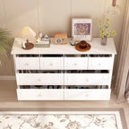 Commode de chambre avec accents argentés – Organisateur élégant et spacieux