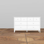 Commode de chambre avec accents argentés – Organisateur élégant et spacieux