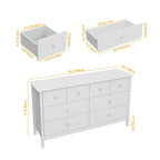 Commode de chambre avec accents argentés – Organisateur élégant et spacieux