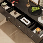 Commode de chambre avec accents argentés – Organisateur élégant et spacieux