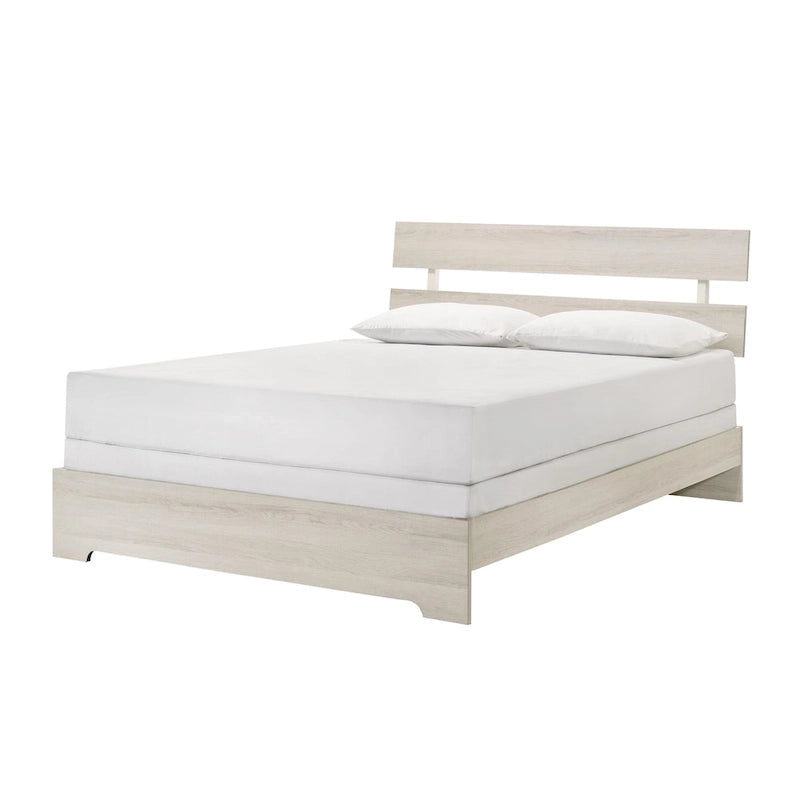 Chambre à coucher Annis 3 pièces avec plateforme blanche