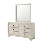 Chambre à coucher Annis 3 pièces avec plateforme blanche