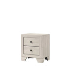 Chambre à coucher Annis 3 pièces avec plateforme blanche