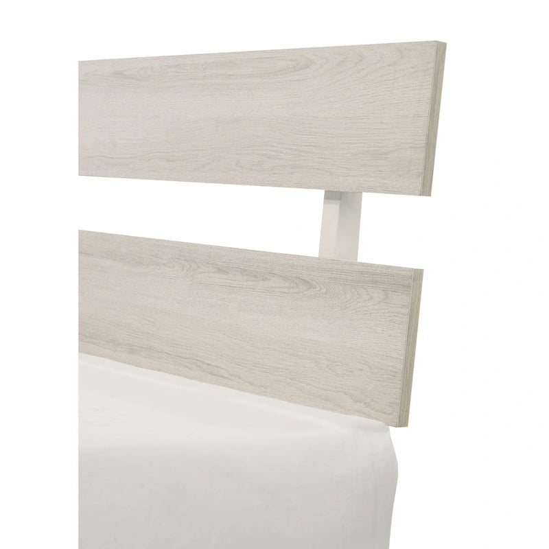 Chambre à coucher Annis 3 pièces avec plateforme blanche