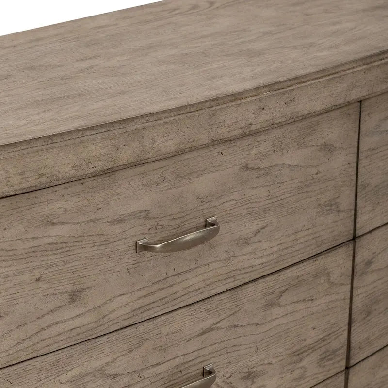 Commode de chambre en chêne beige bruni