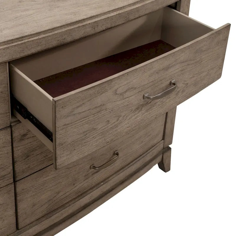 Commode de chambre en chêne beige bruni