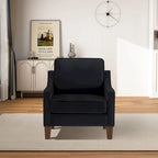 Fauteuil d'appoint moderne en velours, fauteuil simple