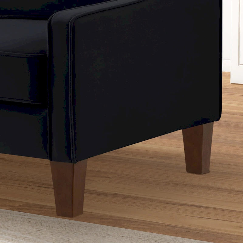 Fauteuil d'appoint moderne en velours, fauteuil simple