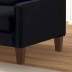 Fauteuil d'appoint moderne en velours, fauteuil simple