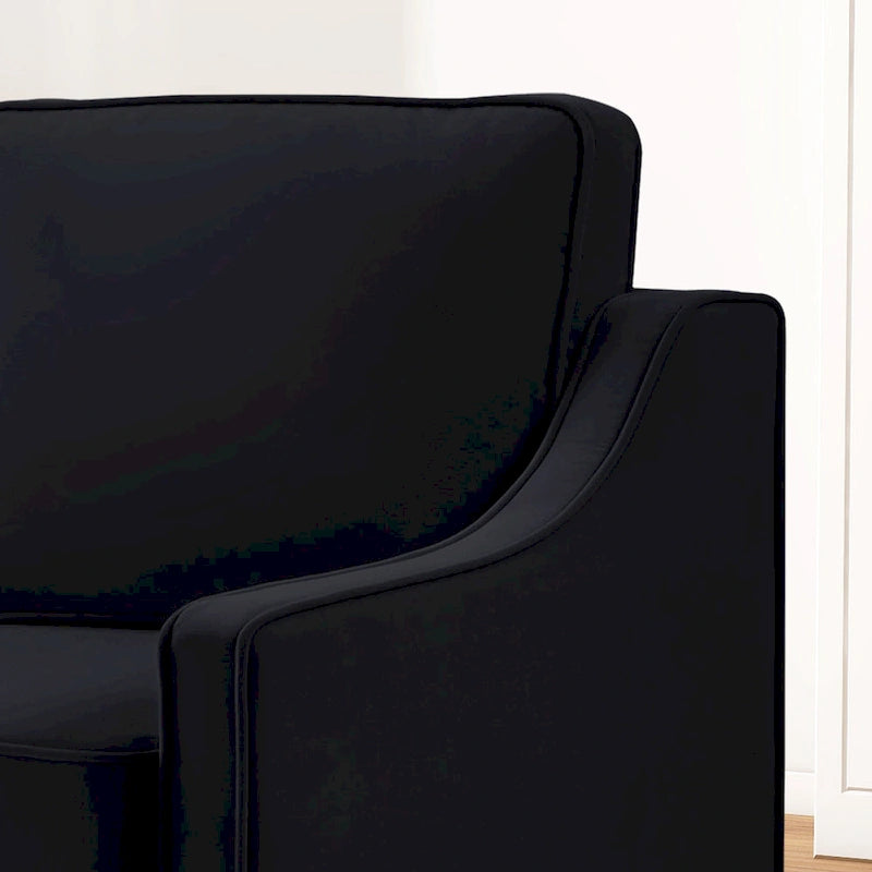 Fauteuil d'appoint moderne en velours, fauteuil simple