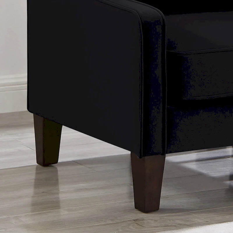 Fauteuil d'appoint moderne en velours, fauteuil simple