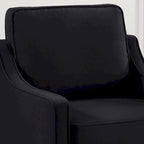 Fauteuil d'appoint moderne en velours, fauteuil simple