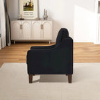 Fauteuil d'appoint moderne en velours, fauteuil simple