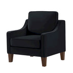 Fauteuil d'appoint moderne en velours, fauteuil simple