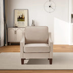 Fauteuil d'appoint moderne en velours, fauteuil simple