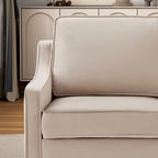 Fauteuil d'appoint moderne en velours, fauteuil simple